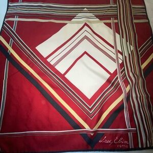 Lady Elisa Roma Red and Yellow Scarf vintage
